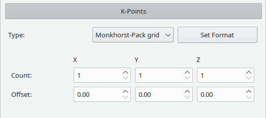 Molecule (k-Point section)